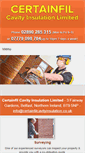 Mobile Screenshot of certainfilcavityinsulation.co.uk